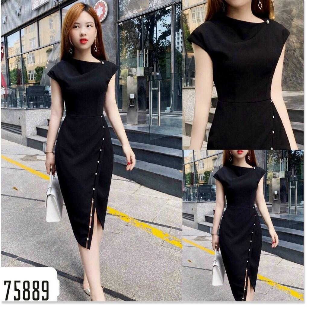 ĐẦM UMI ĐÍNH CƯỜM 2 MÀU XINH XẮN,HỌA TIẾT TRƠN NHƯNG KHÔNG KÉM PHẦN SANG TRỌNG LANA FASHION