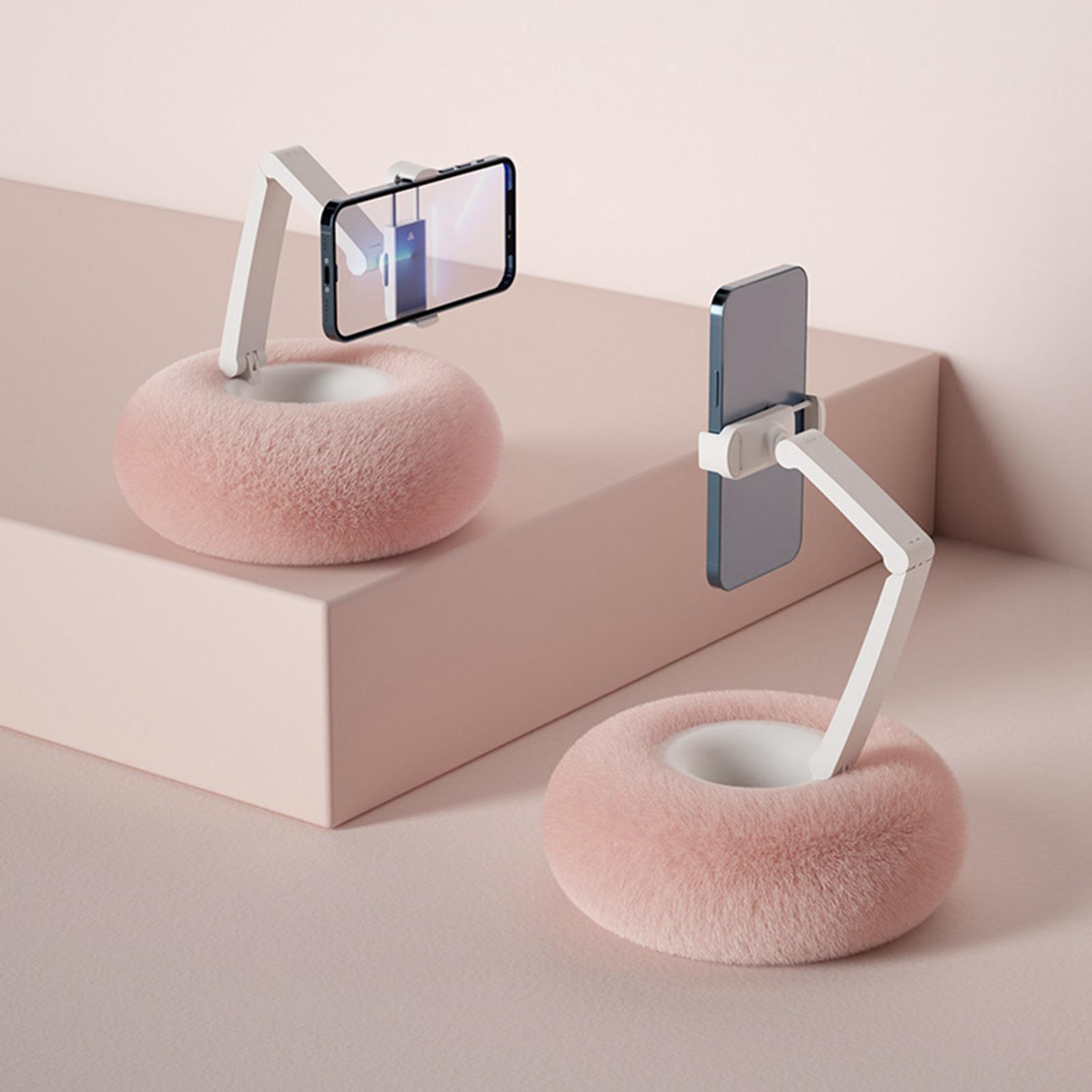 Mobile Phone Holder Cushion Stand Clip Clamp for NightStand Office Decor