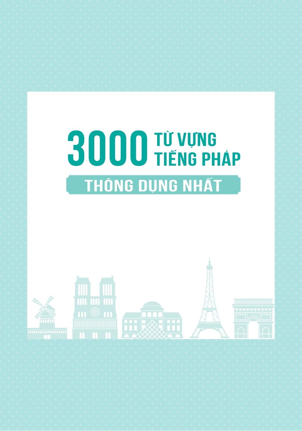Sách - 3000 Từ Vựng Tiếng Pháp Thông Dụng Nhất