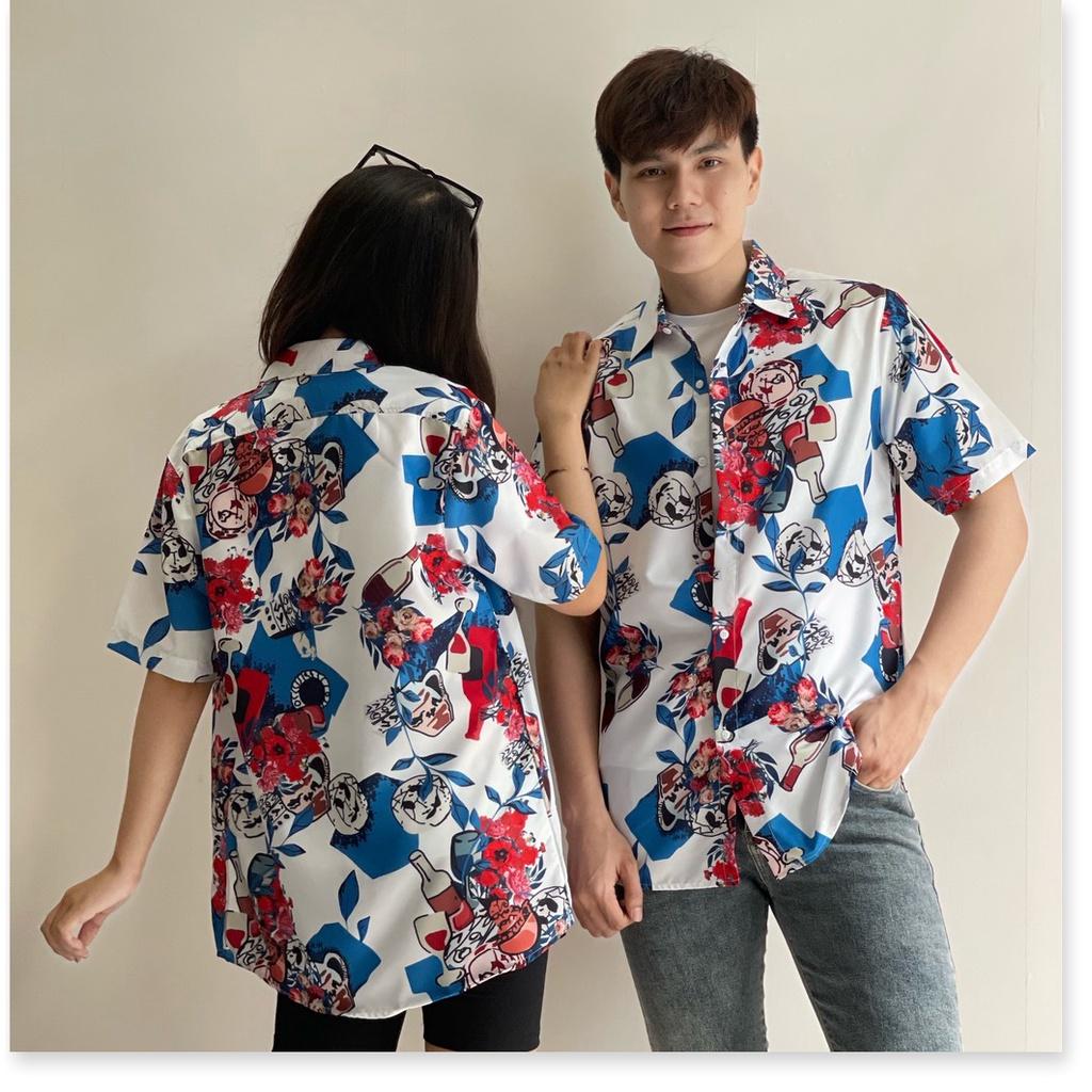 ÁO SƠ MI HOẠ TIẾT HOA MÀU CỰC ĐẸP , HOT 2021 HQ 99 STORE