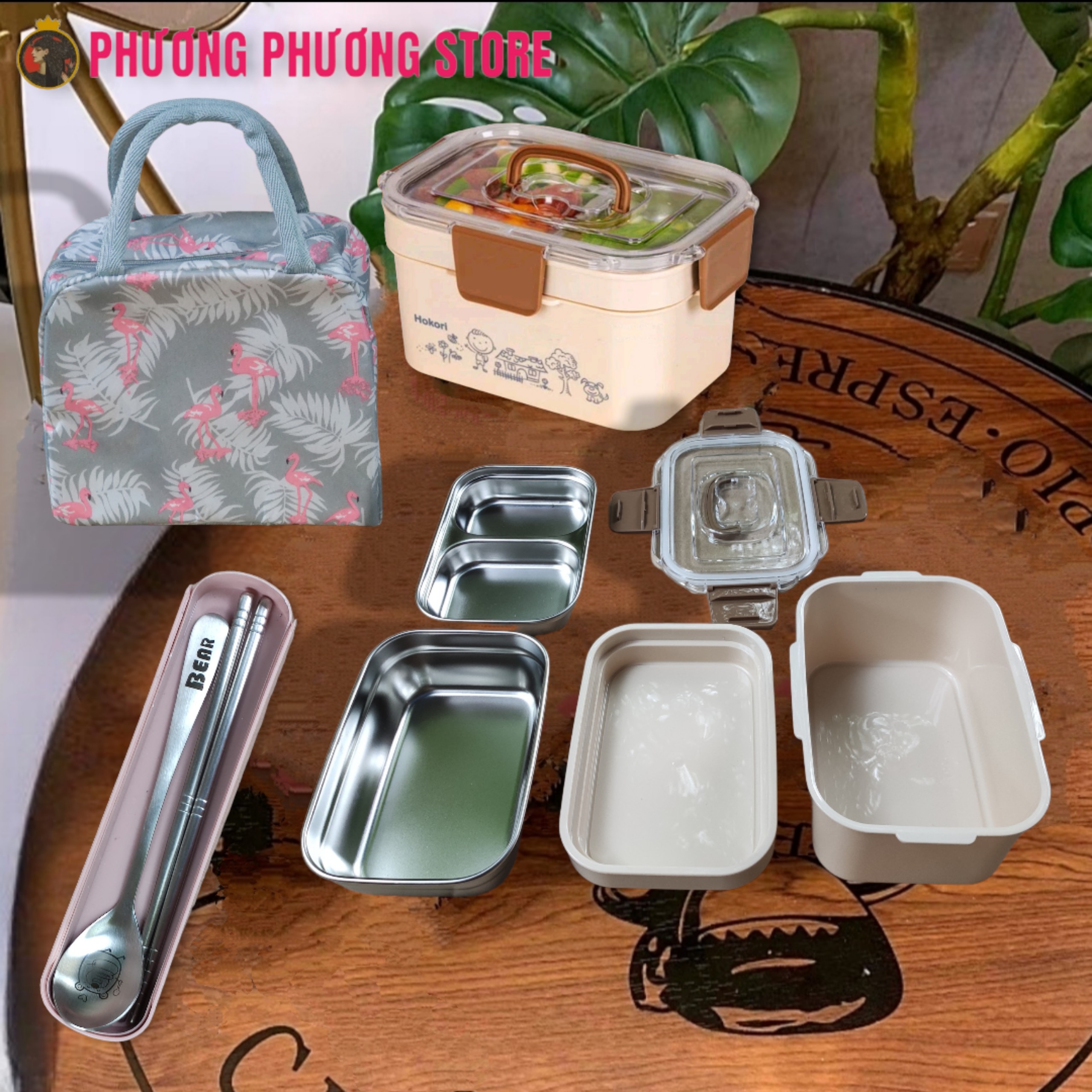 cặp lồng 2.0L xịn / ca men 2 tầng 4 khay cao cấp ( tặng túi giữ nhiệt và hộp đũa muõng inox cao cấp ) xem kỹ mô tả