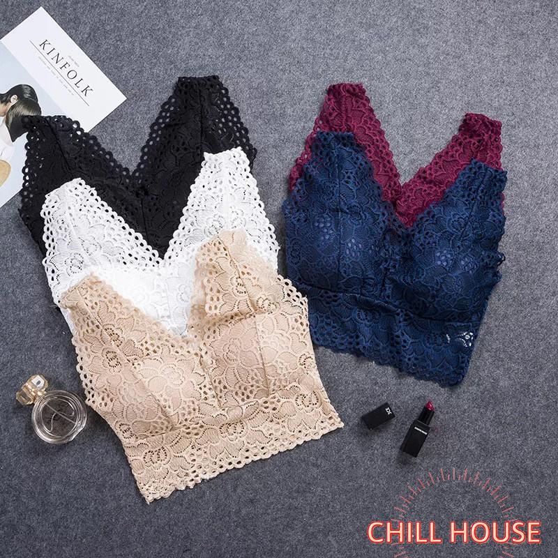 ÁO Bra Ren Hoa Cao Cấp Dáng ngắn MS21 - CHILLHOUSE
