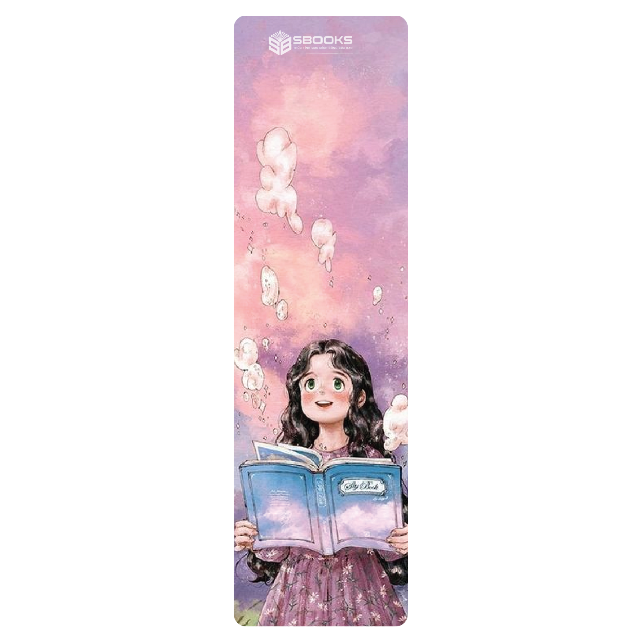 5 Cái Bookmark Kẹp Sách, Dấu Trang Hoạ Tiết Cô Gái Đọc Sách  - SBOOKS