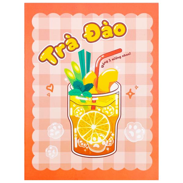 Tập Học Sinh Tea Bread 1 - 4 Ô Ly Vuông - 96 Trang 80gsm - The Sun - Trà Đào