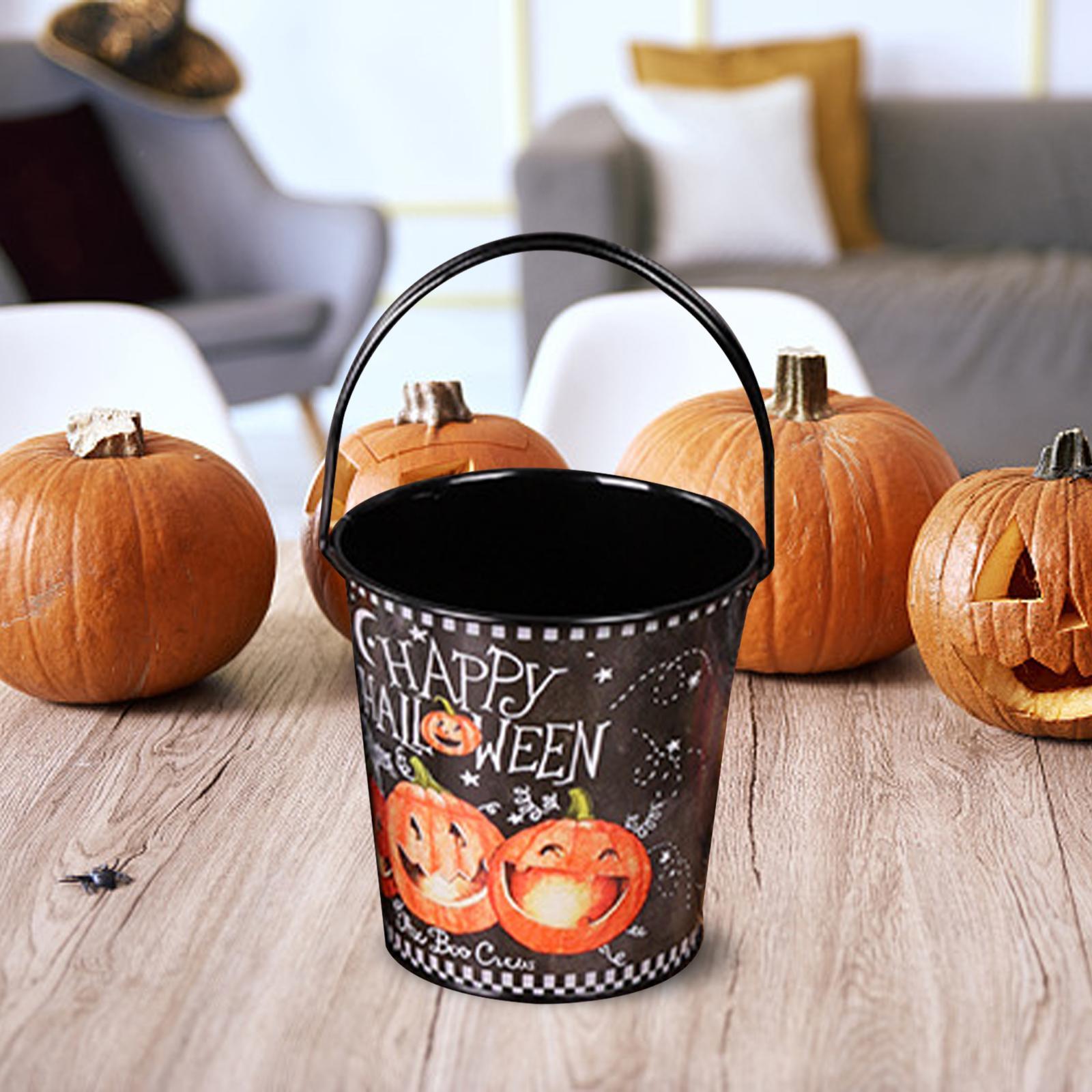 Halloween Pumpkin Buckets Candy Pail for Decoration Thanksgiving Party Favor