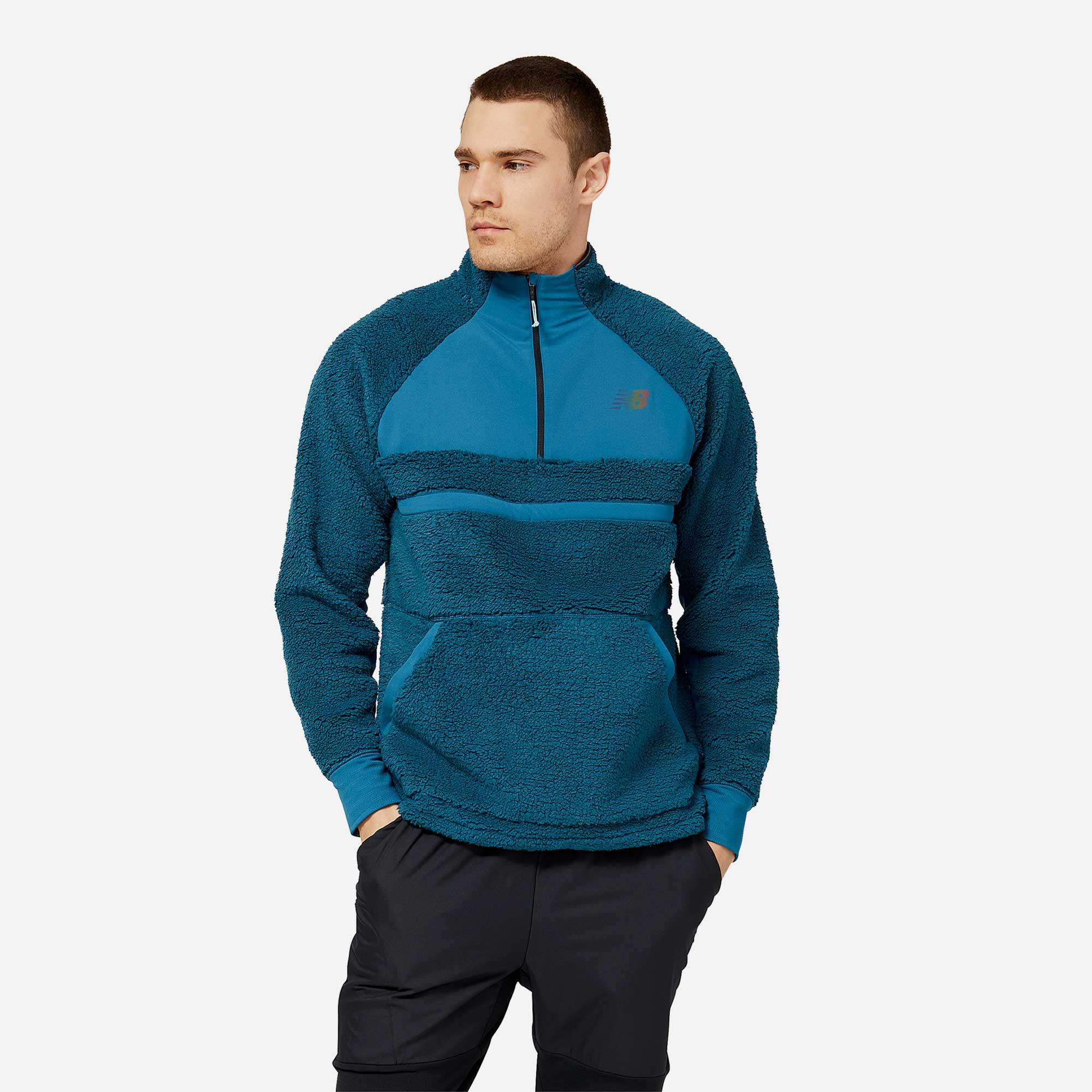 Áo thun tay dài thể thao nam New Balance APP RUNNING LONG SLEEVES T-SHIRT M DARKMOON - MT23285DMS