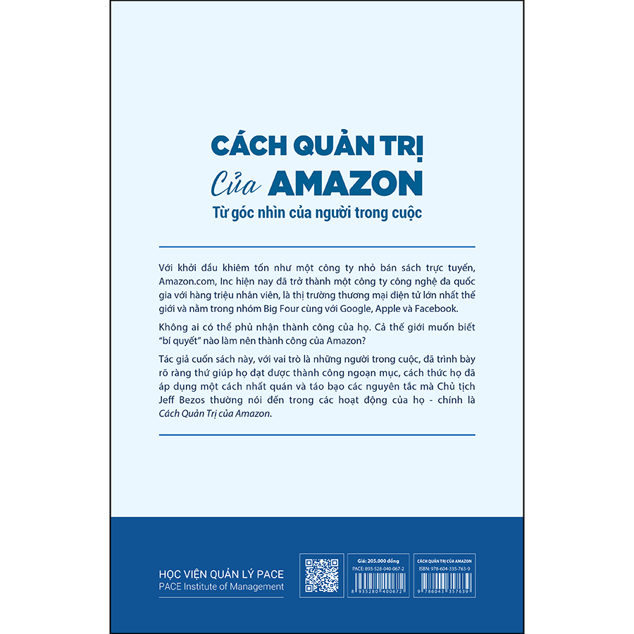 Hình ảnh Cách Quản Trị Của Amazon (Working Backwards: Insights, Stories, And Secrets From Inside Amazon)