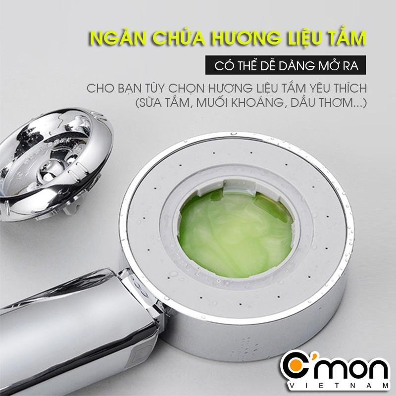 Bộ vòi sen tắm 2 chế độ, phun tia từ cả 2 mặt sen C'mon TS-05 + dây sen