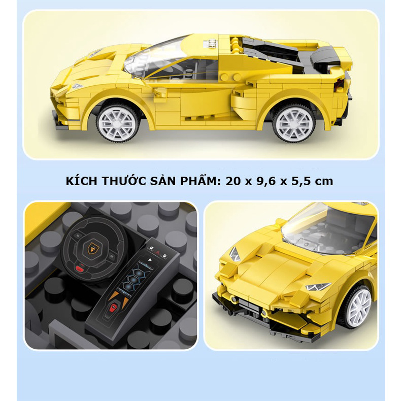 Đồ Chơi Lắp Ráp Kiểu Lego EVO Race Car Siêu Xe Điều Khiển Từ Xa Lắp C51074 Với 289 Chi Tiết