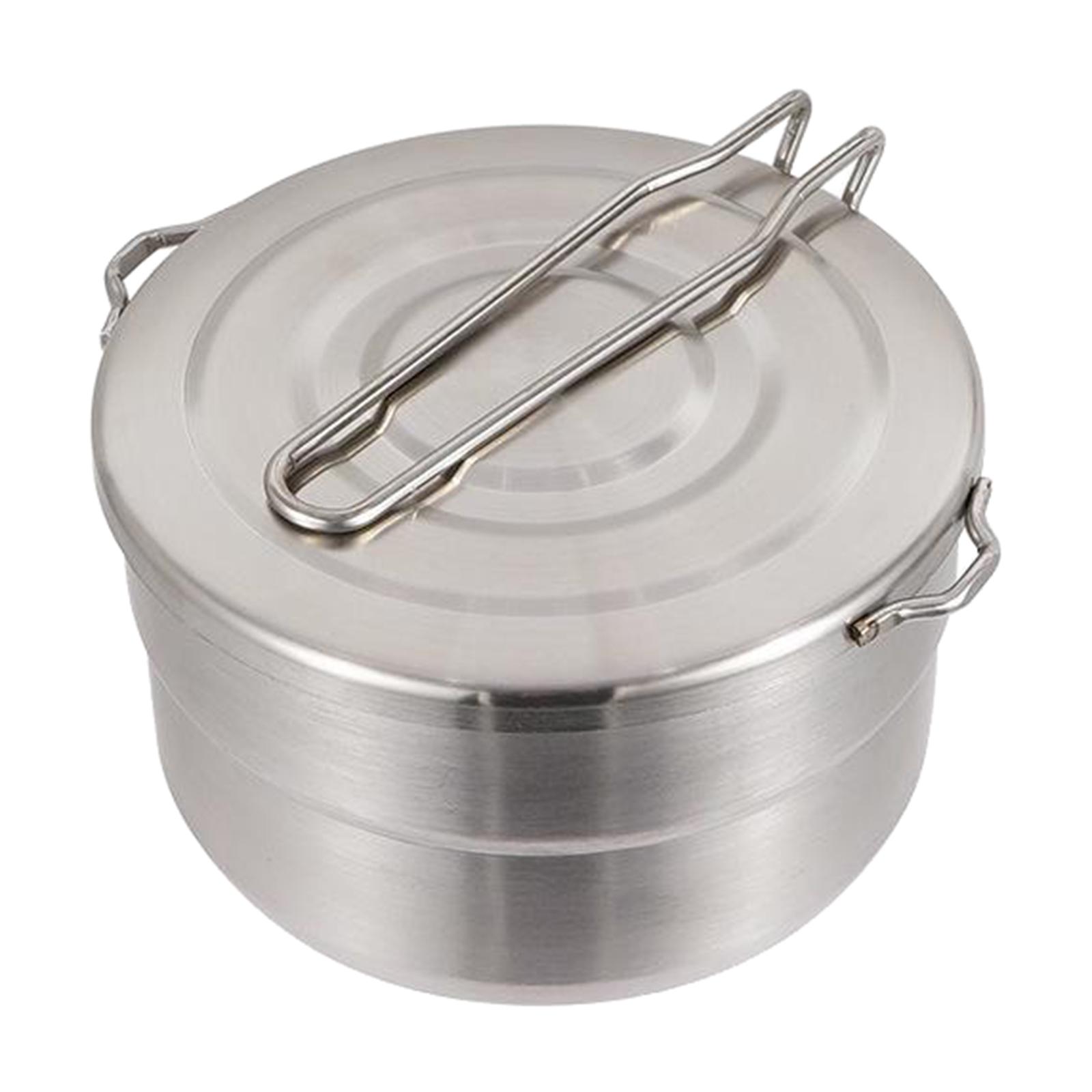 Outdoor Sauce Pan Saucepan Soup Milk Pot Foldable Handle Camping Backpacking