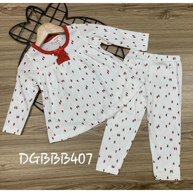 Bộ dài tay bé gái hàng xuất xịn - Bộ quần áo trẻ em