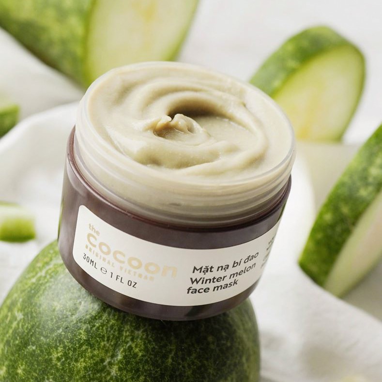Mặt Nạ Cocoon Bí Đao Giảm Dầu, Giảm Mụn, Cấp Ẩm & Sáng Da - Winter Melon Face Mask 100mL