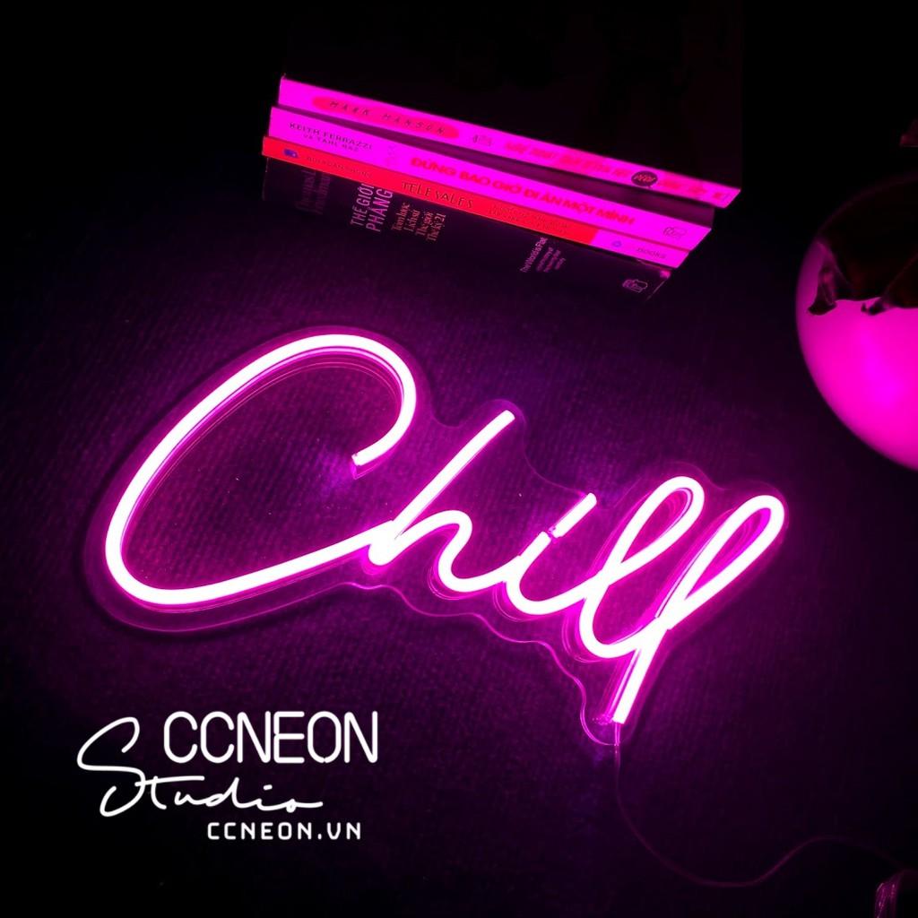 Đèn Led Neon Trang Trí Phòng Chữ Chill