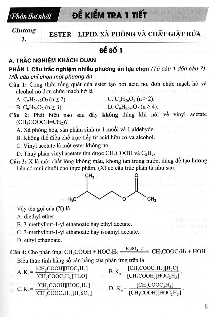 Tuyển Tập Đề Kiểm Tra Môn Hóa Học 12 (Dùng Chung Cho Các Bộ SGK Hiện Hành) (HA)