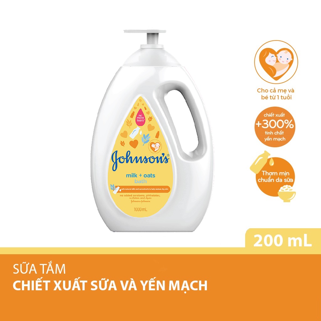 Sữa Tắm Johnson's Baby cho Bé - Dung Tích 1000ml