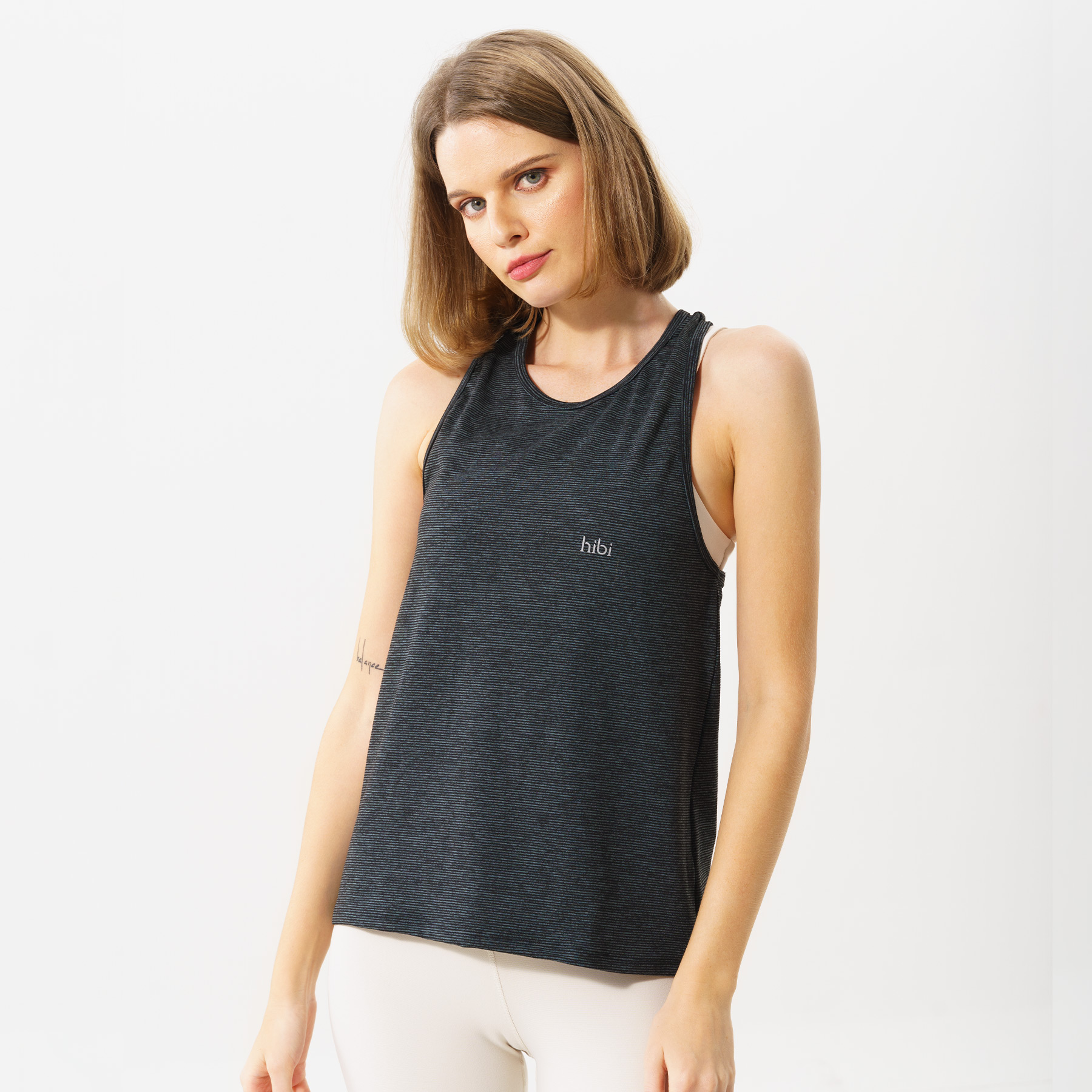 Áo tập Yoga - Gym Tanktop mặc ngoài ba lỗ khoét lưng Hibi Sports TA706
