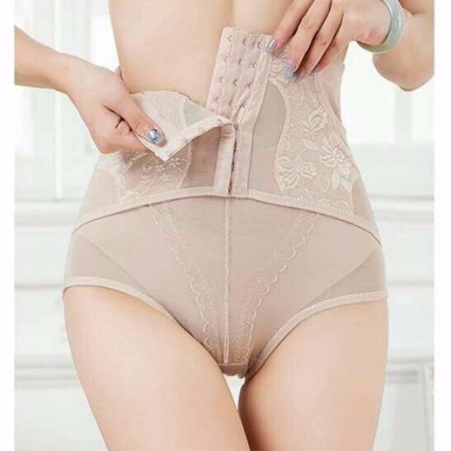 Quần Gen Nịt Bụng Cạp Cao Chống Cuộn 3 Khóa Cái MS668