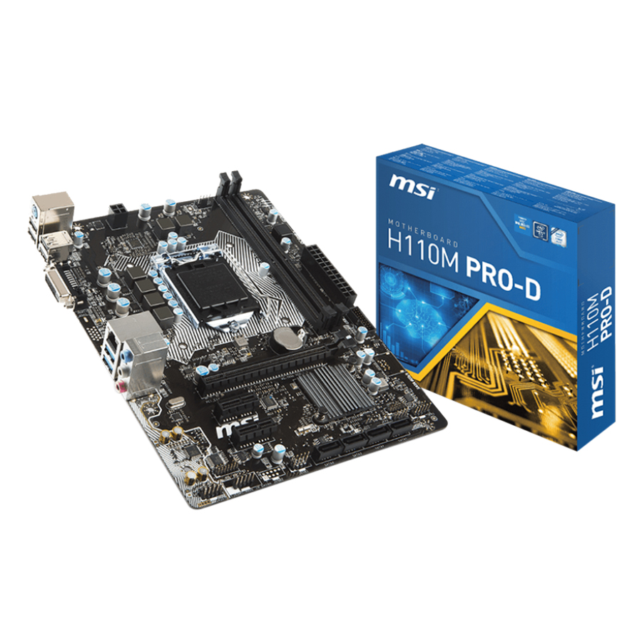 Bo Mạch Chủ Mainboard MSI H110M PRO-D Socket 1151 - Hàng Chính Hãng