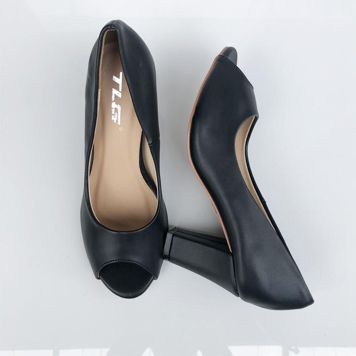 Giày da cao gót nữ 21298 hot trend