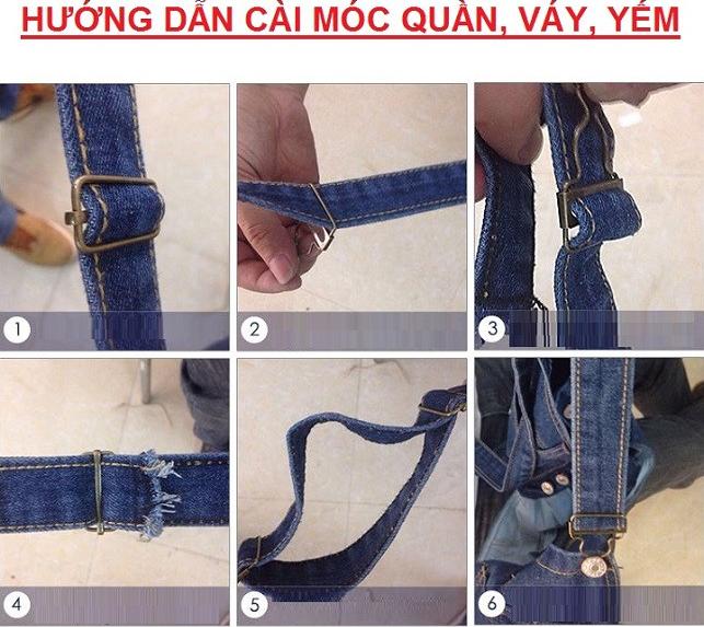 Quần yếm jean dài trơn YD02