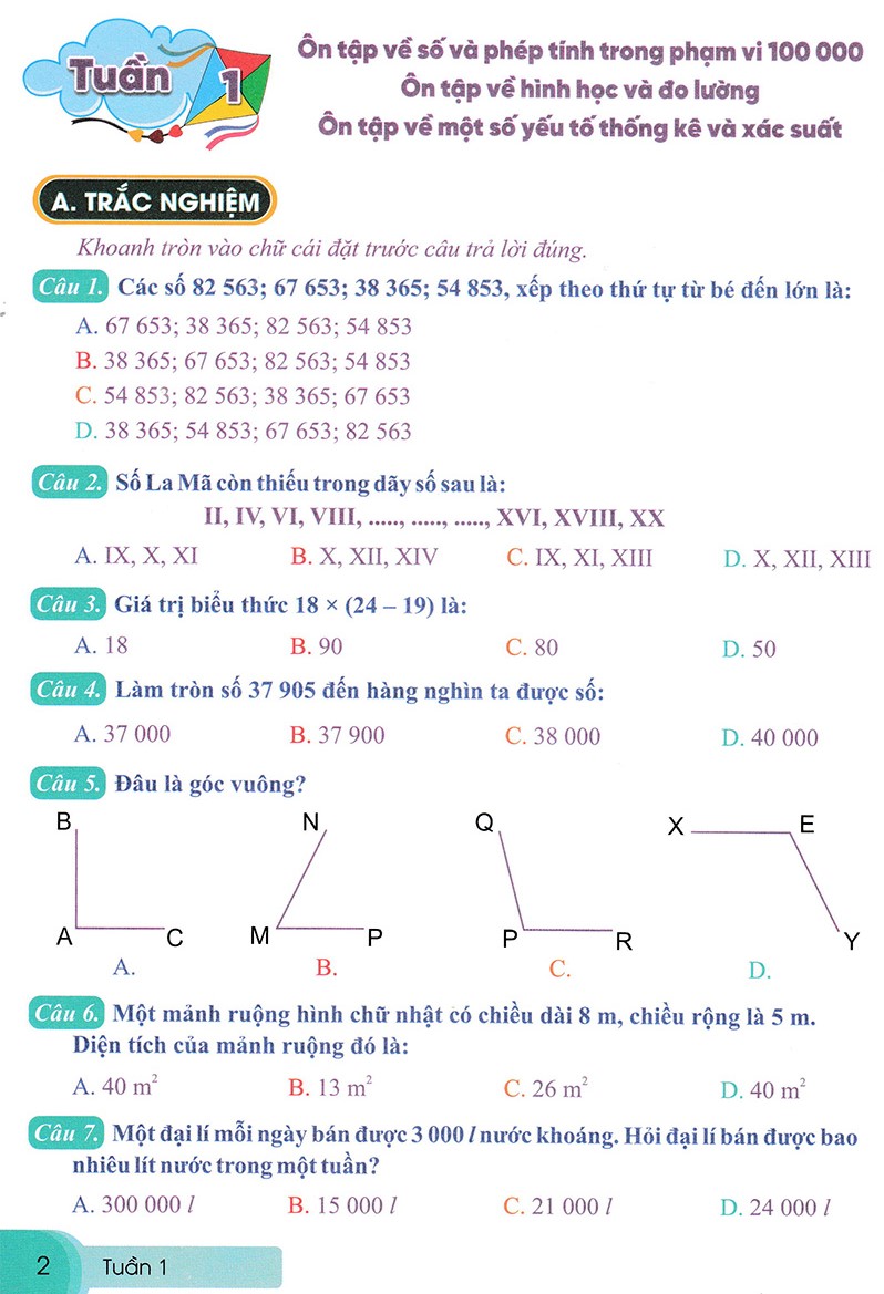 ND - Bài Tập Tuần Toán 4 - Tập 1