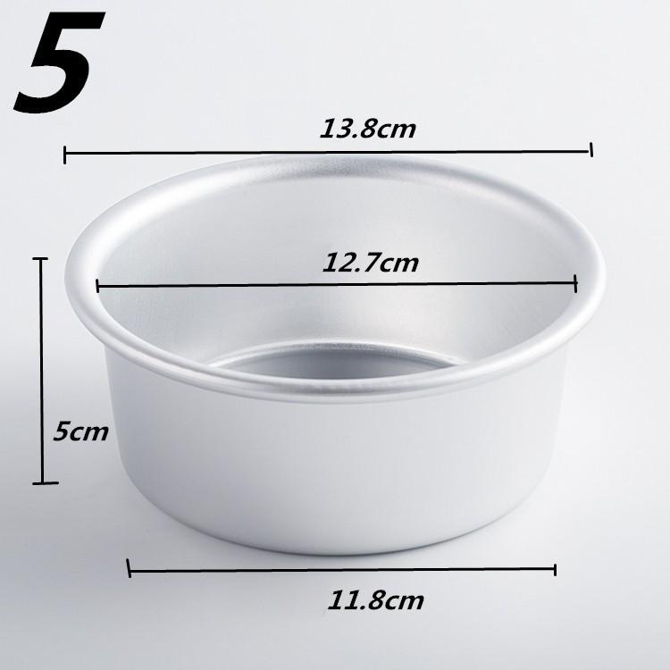 Khuôn Tròn Hợp Kim Nhôm Cao Cấp Đế Liền 5 inch, 6 inch, 7 inch, 8 inch