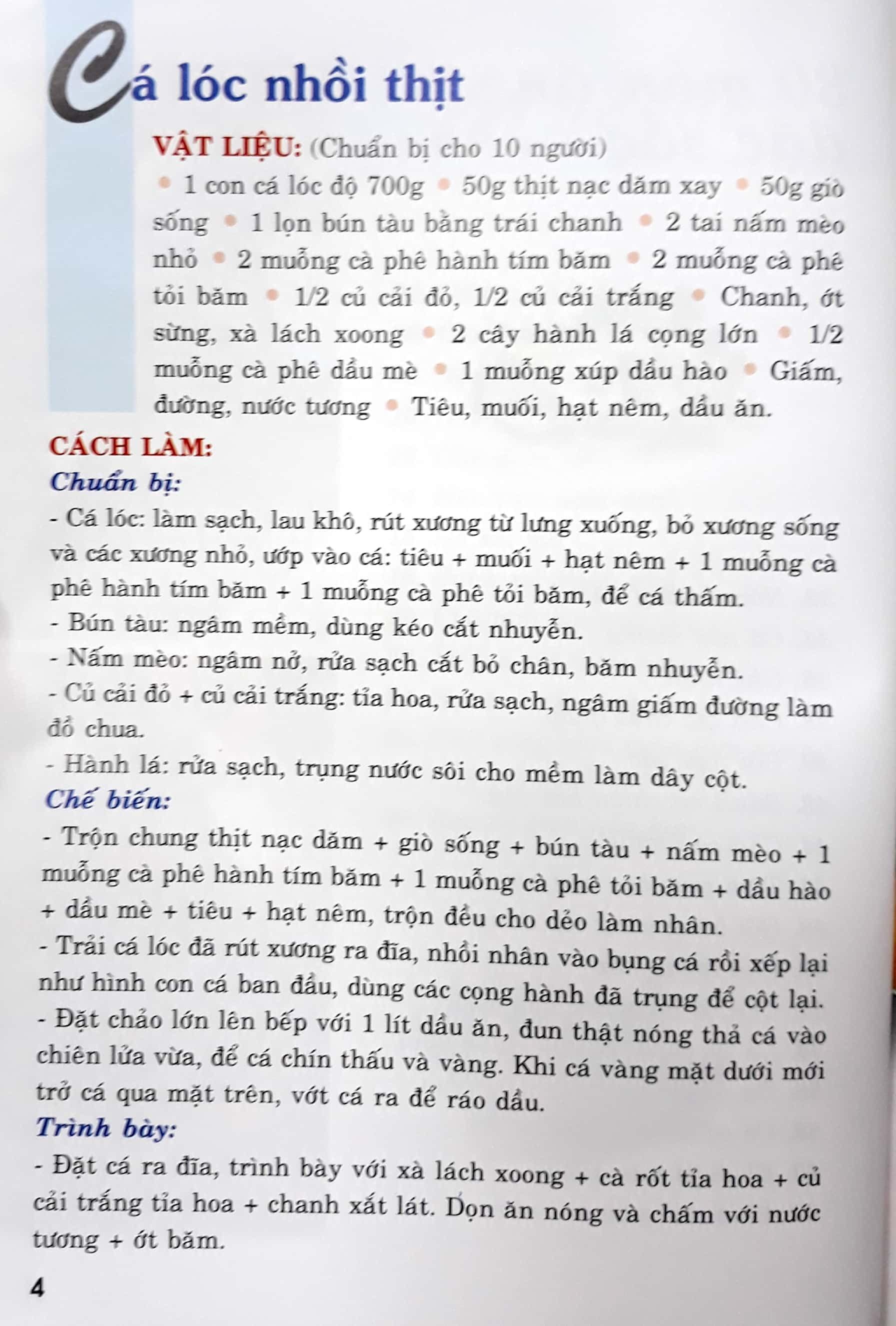 Sách 30 Món Ăn Đặc Sắc