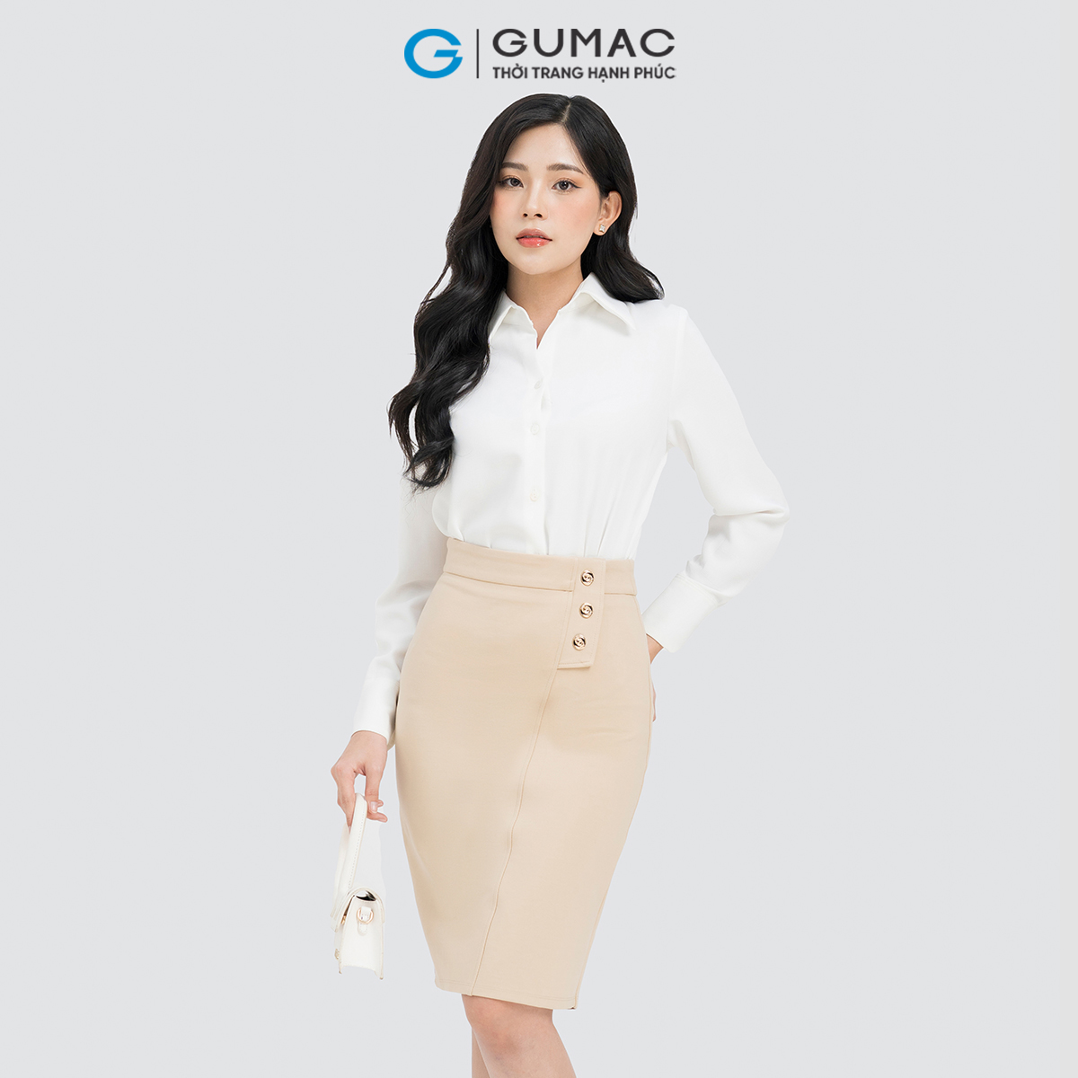 Áo sơ mi đô kiểu GUMAC AD04032