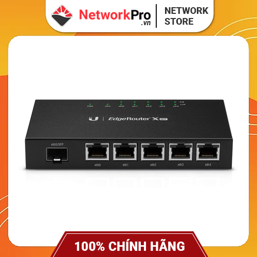 Router Ubiquiti EdgeRouter X SFP có cổng quang (ER-X-SFP) | Hàng Chính Hãng