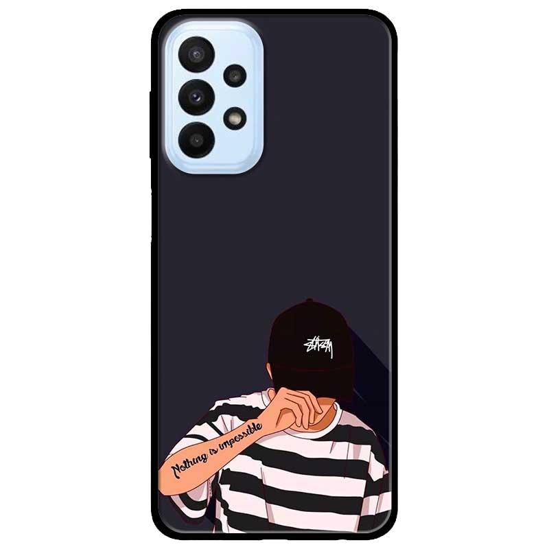 Ốp lưng dành cho Samsung A23 4G - A53 5G - A73 5G - Bad Boy Nón Đen