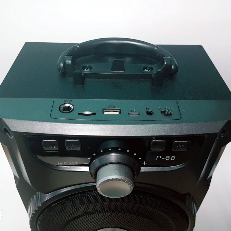 Loa bluetooth Karaoke Ruizu P88 hỗ trợ thẻ nhớ/USB/AUX/FM/jack 6.5mm - Tặng kèm micro karaoke (nhiều màu) Hàng Chính Hãng