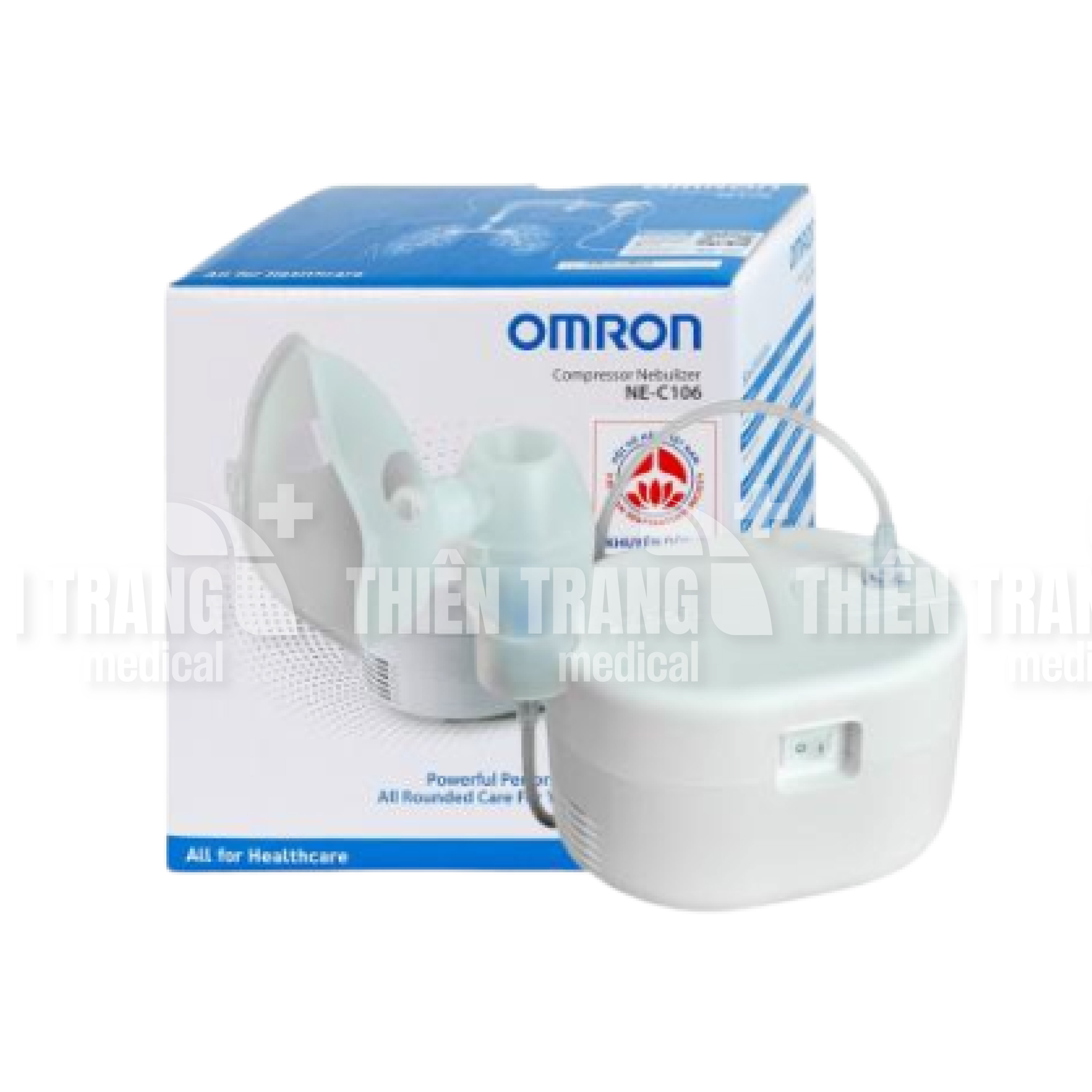 MÁY XÔNG KHÍ RUNG, MŨI HỌNG OMRON NE-C101 Thiên Trang Medical