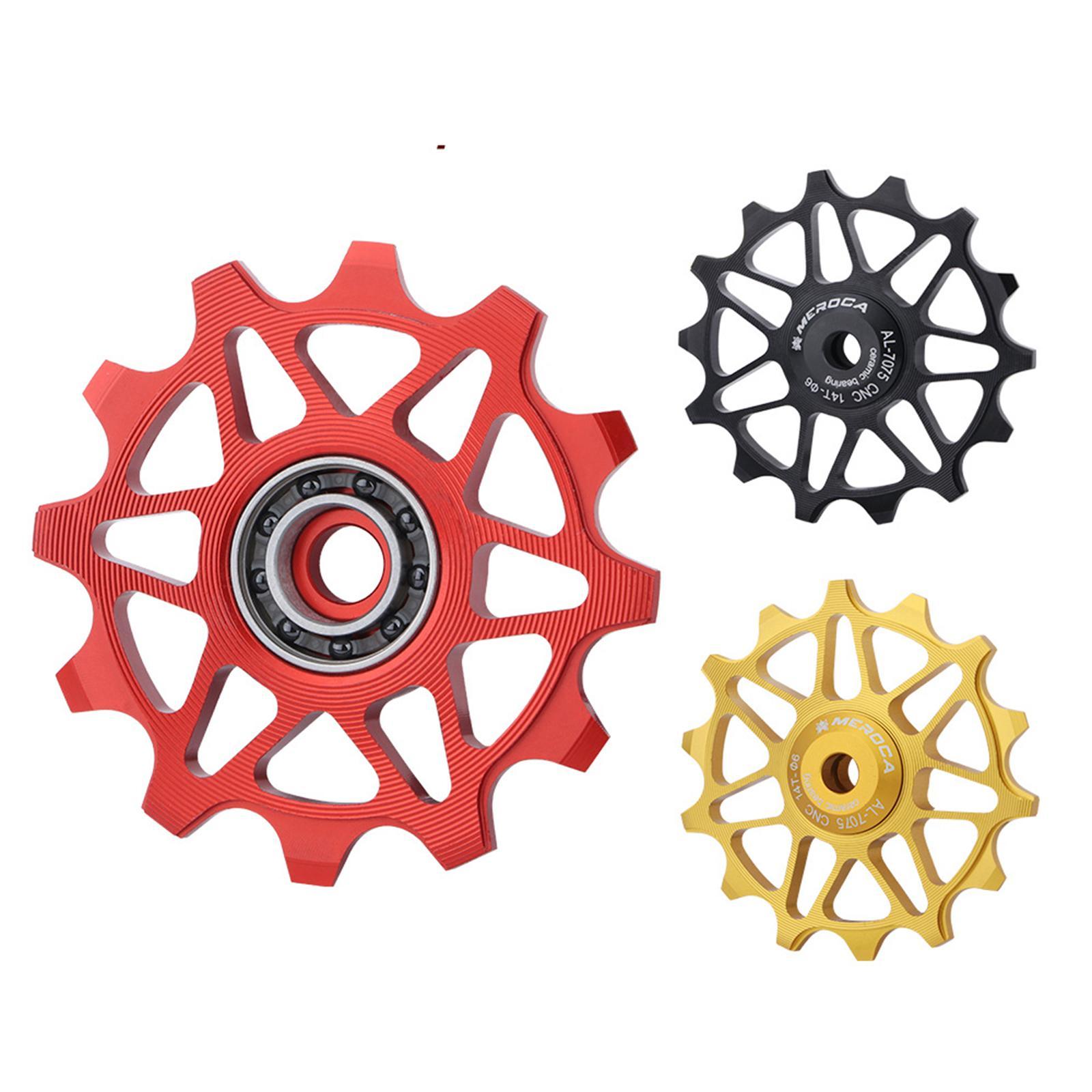 Rear Derailleur Pulleys Bike Guide Roller Wheel 12T Black