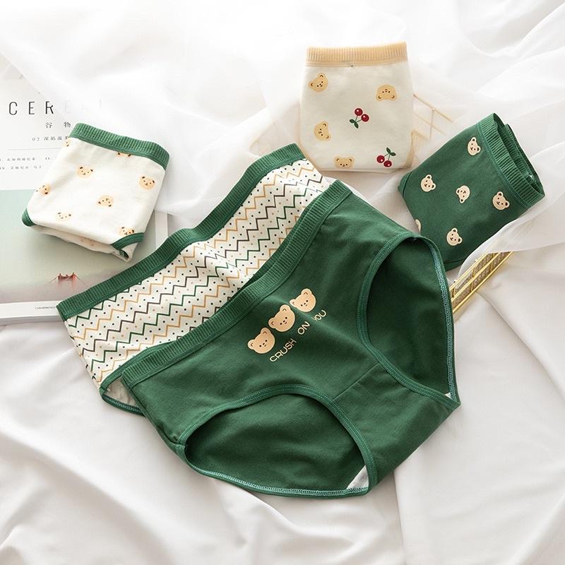 Set 5 Quần Lót Nữ Cotton Siêu Thoáng Nâng Mông Co Giãn Siêu Thích