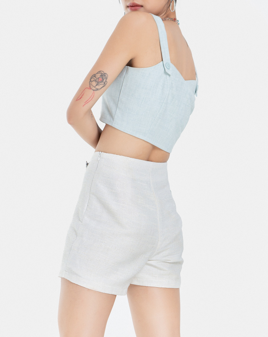 Quần Short Nữ Thời Trang JUNO Quần Váy Tweed JNQSH001