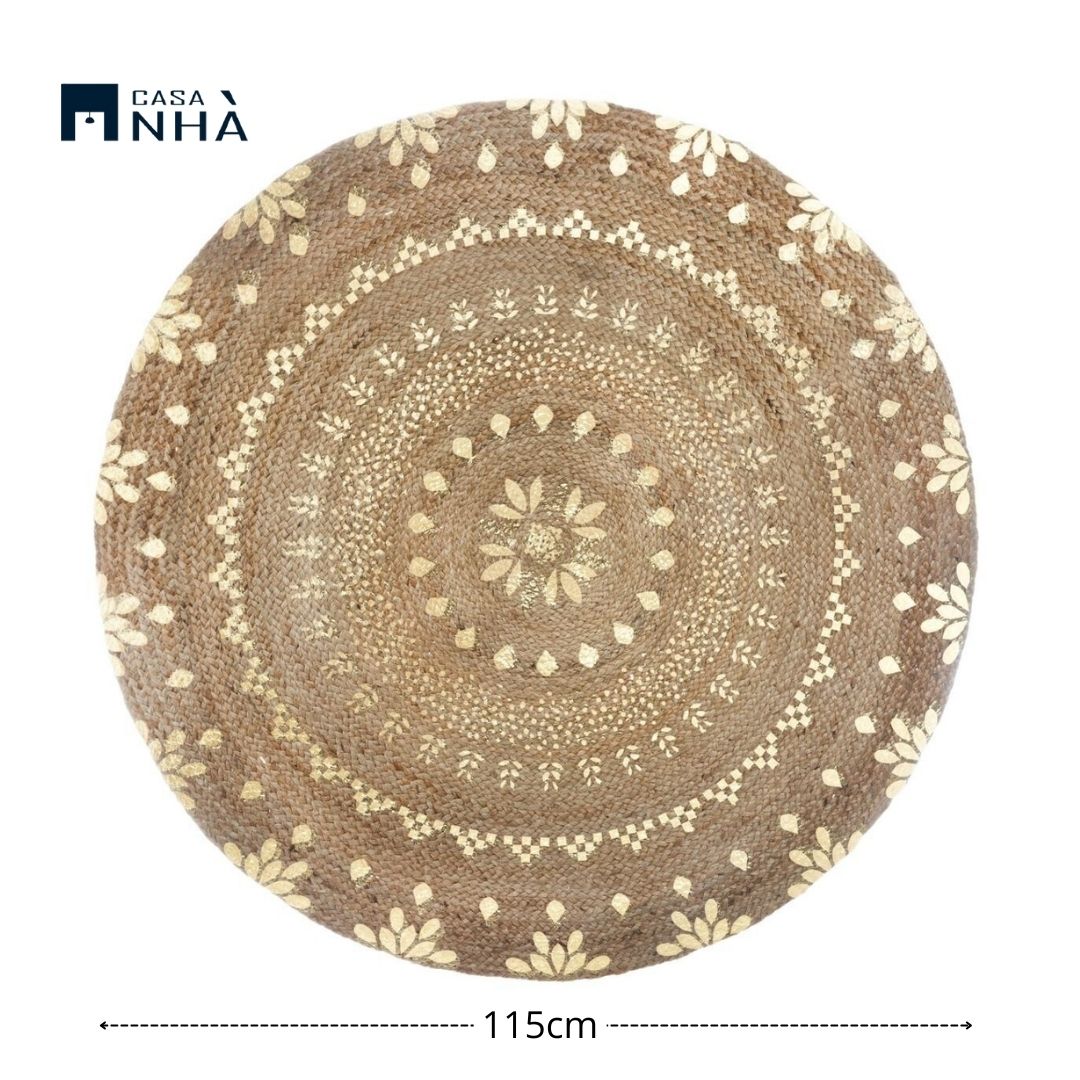 Thảm đay tròn trang trí SOUZA ROUND CARPET S115cm