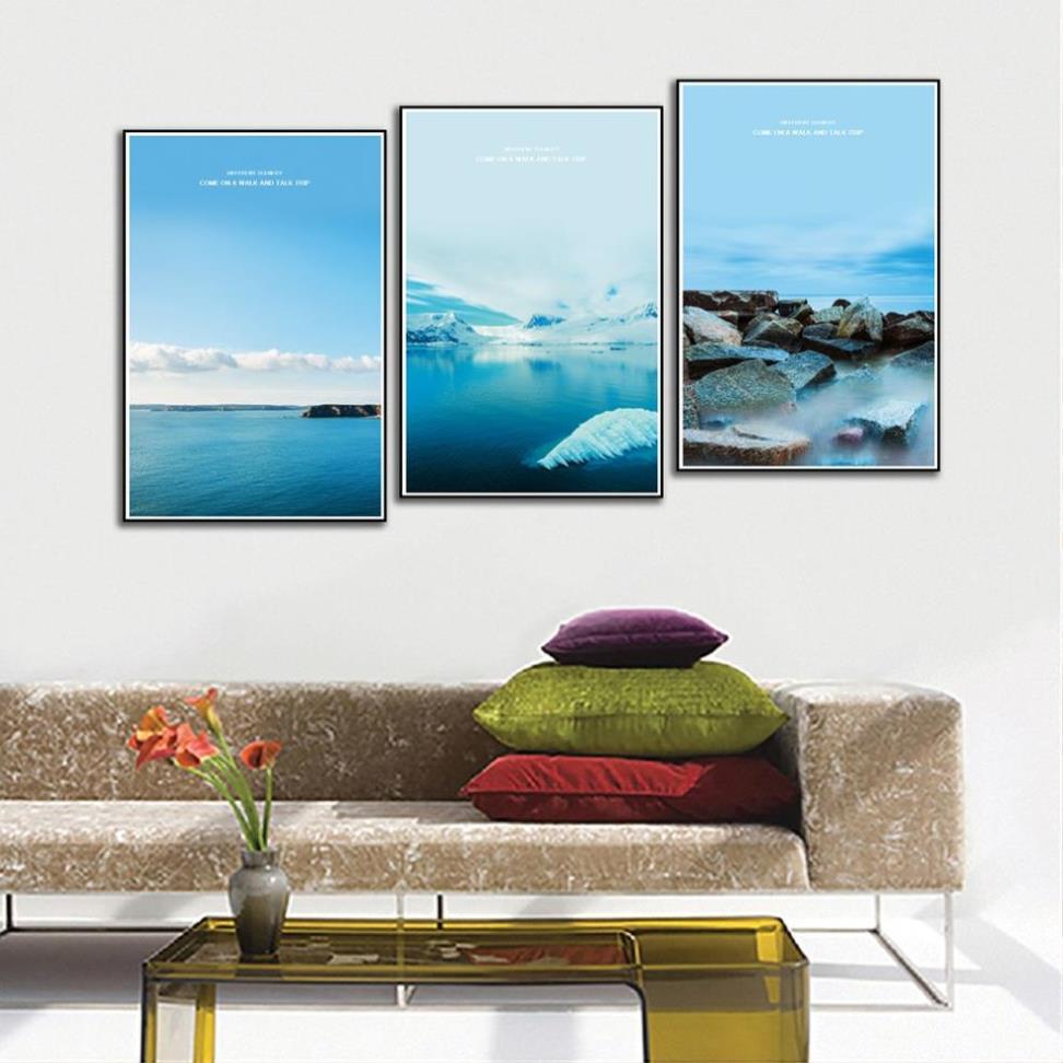 Tranh bộ ghép, tranh treo tường trang trí quán cà phê, spa, cửa hàng, salon, tranh hiện đại 30x40cm