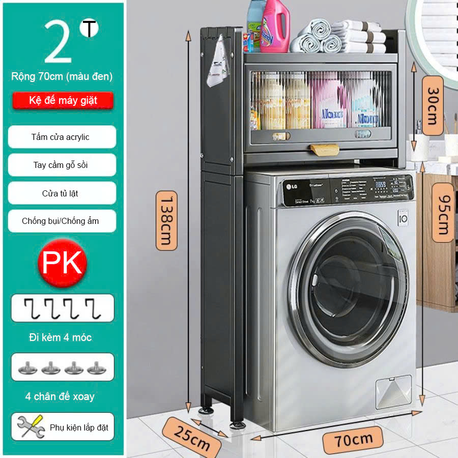 Giá Kệ Để Máy Giặt Thông Minh Tủ Để Đồ Đa Năng Tiết Kiệm Không Gian Bảo Hành 24 Tháng