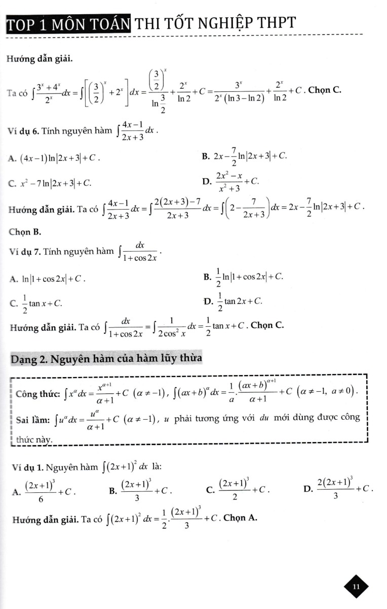 Top 1 THPT Nguyên Hàm - Tích Phân &amp; Ứng Dụng _TCD