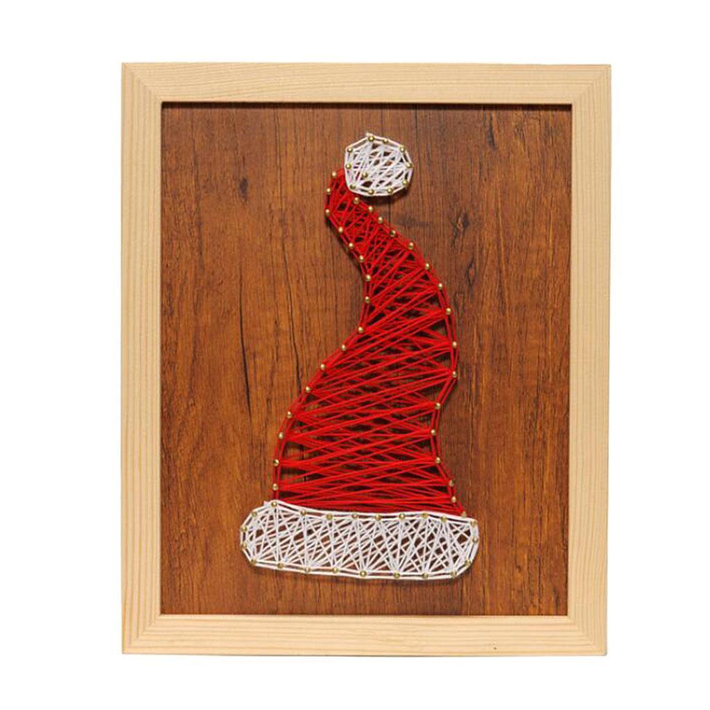 Creative Santa Hat String Art Kits for Childern Adults DIY Crafts