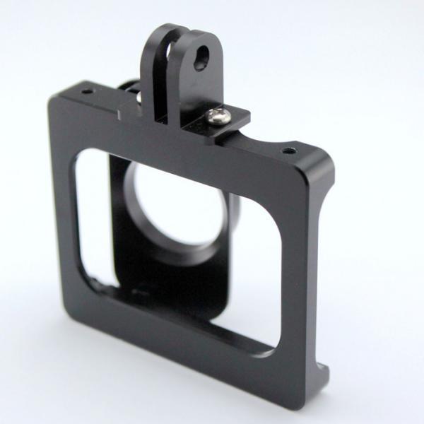 Alloy CNC Protective Metal Frame Mount Case Cover for Xiaomi Yi Camera Black