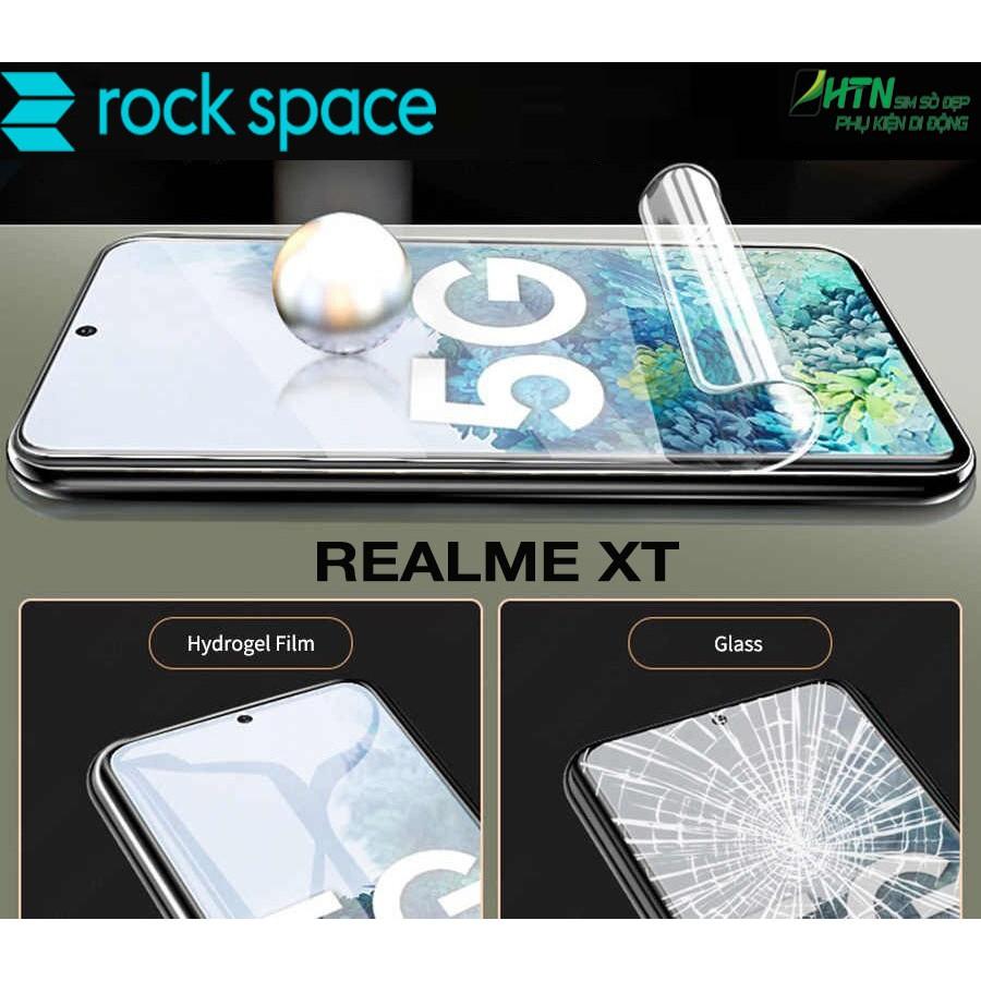Miếng dán cao cấp rock space cho Realme XT  dán màn hình/ mặt sau lưng điện thoại bảo vệ mắt, tự phục hồi vết xước nhỏ chống va đập - Hàng chính hãng