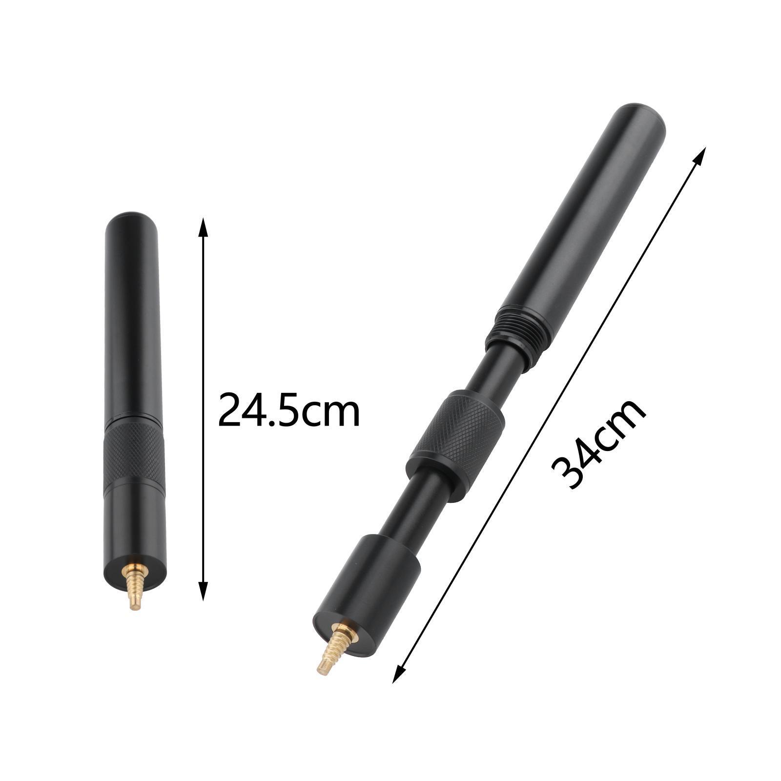 2x Ultralight Pool Cue Extender Billiards Snooker Cue Extension Accessory