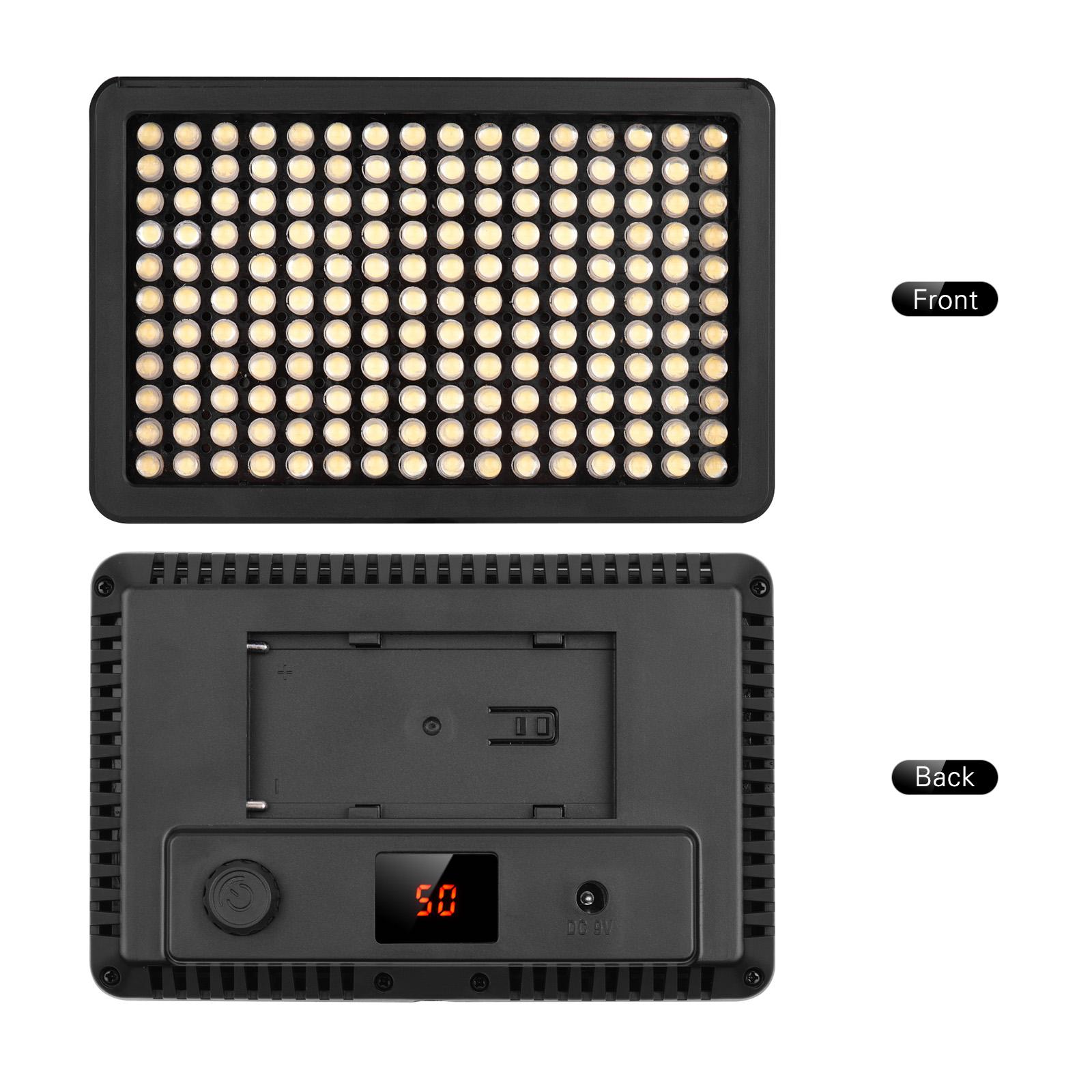 176 cái hạt đèn LED cho máy ảnh di động với bảng ánh sáng Ảnh Bi-Color 3200K-5600K