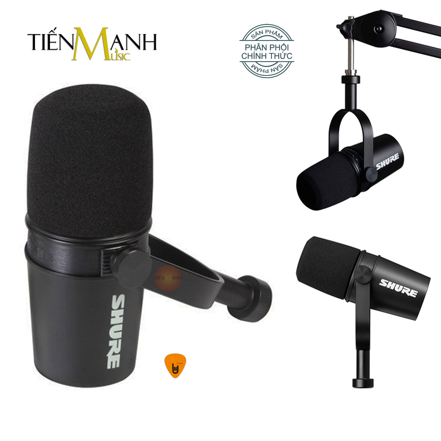 Micro Shure MV7K, MV7S, MV7K-BNDL, MV7X - Cổng USB &amp; XLR Livestream Podcast Mic Thu Âm MV7 Microphone Hàng Chính Hãng