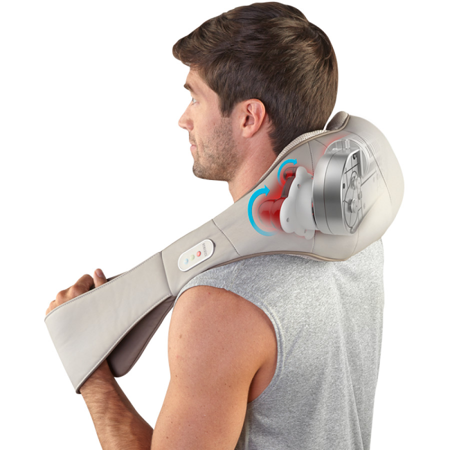 Đai massage USA vai cổ gáy chuyên nghiệp ( 4 bi xoay kèm rung và nhiệt ) HoMedics NMS-620H nhập khẩu USA