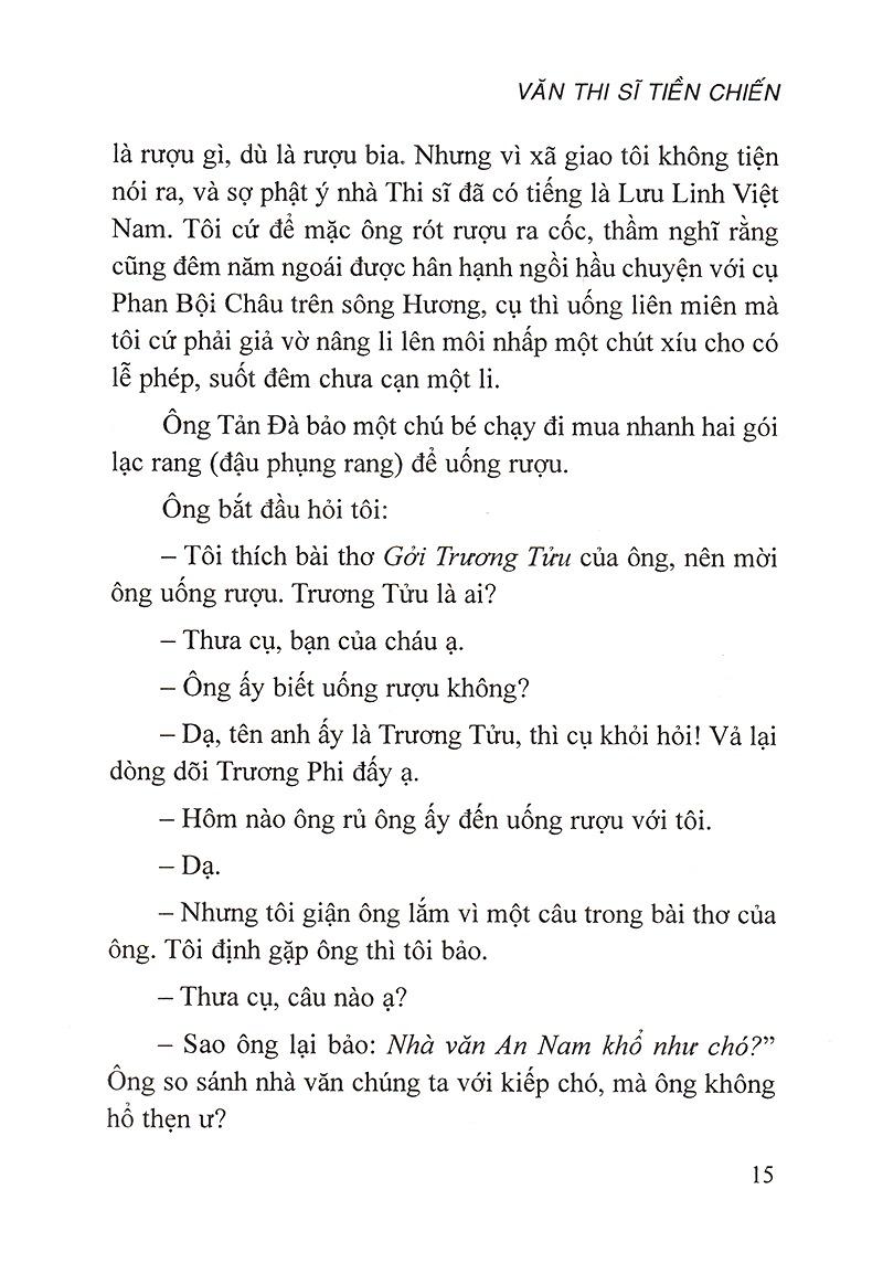 Văn Thi Sĩ Tiền Chiến