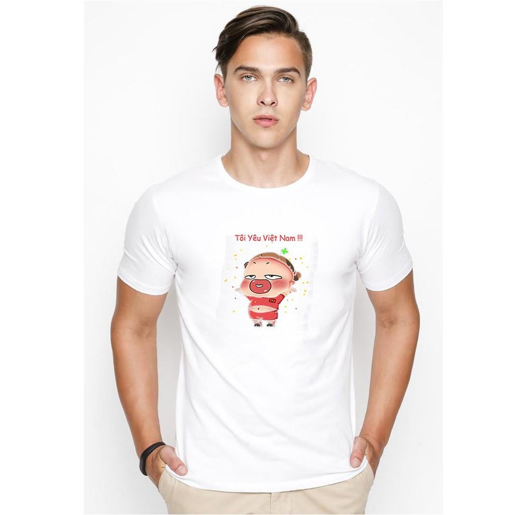 Áo thun nam in hình quỳnh aka tôi yêu Việt Nam Hàn Quốc vải dày mịn TEE19S122