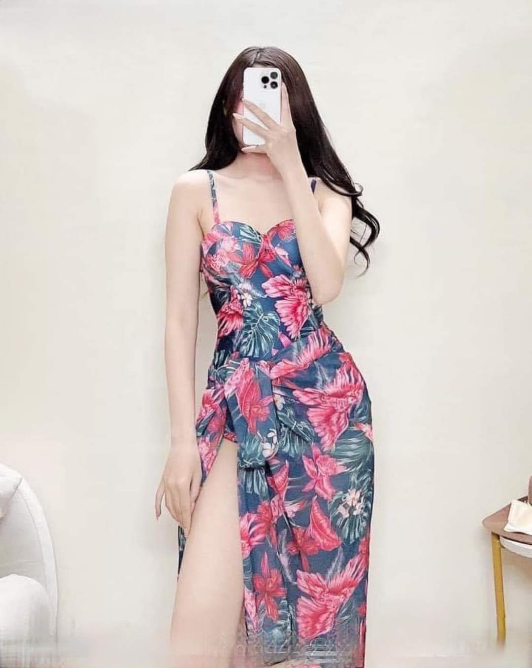 Bikini Liền Thân Nâng Ngực Kèm Choàng BKN812