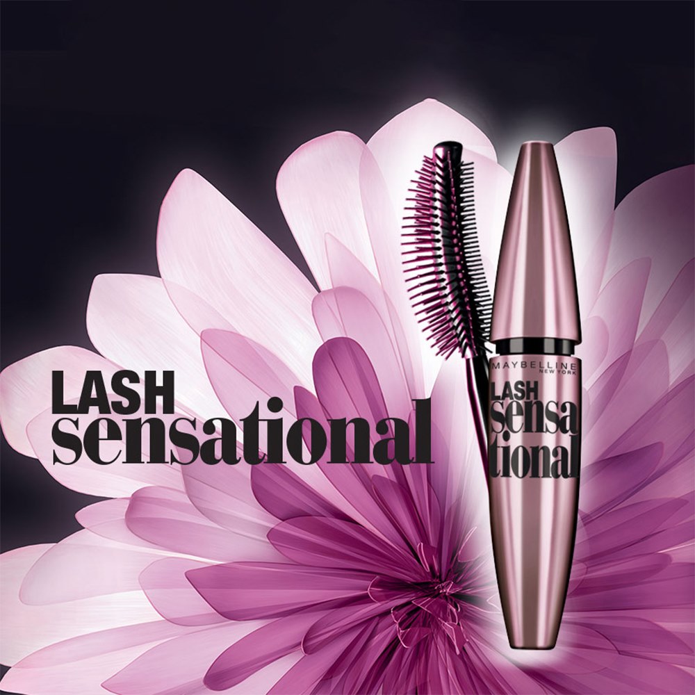 Mascara Dài Mi Và Tơi Mi Tự Nhiên Maybelline New York Lash Sensational Waterproof Chuốt Mi Không Lem Không Trôi 10ml